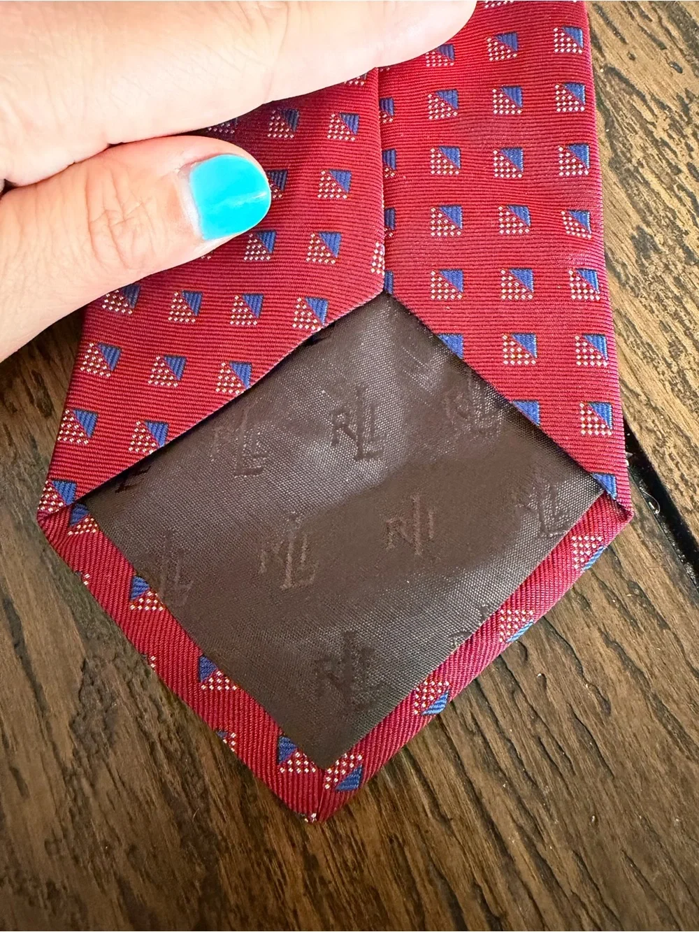 Vintage 90s Polo Ralph Lauren Paisley Linen / Silk Neckties Tie USA 3.5